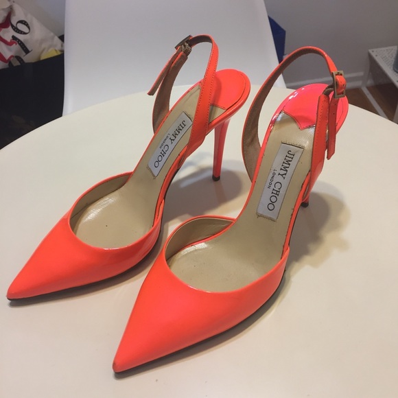 Jimmy Choo Shoes - 🎉SOLD on M!! Jimmy Choo Tarida Neon Patent